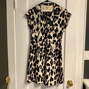 Leopard Print Nanette LEPORE Silk shirt Dress